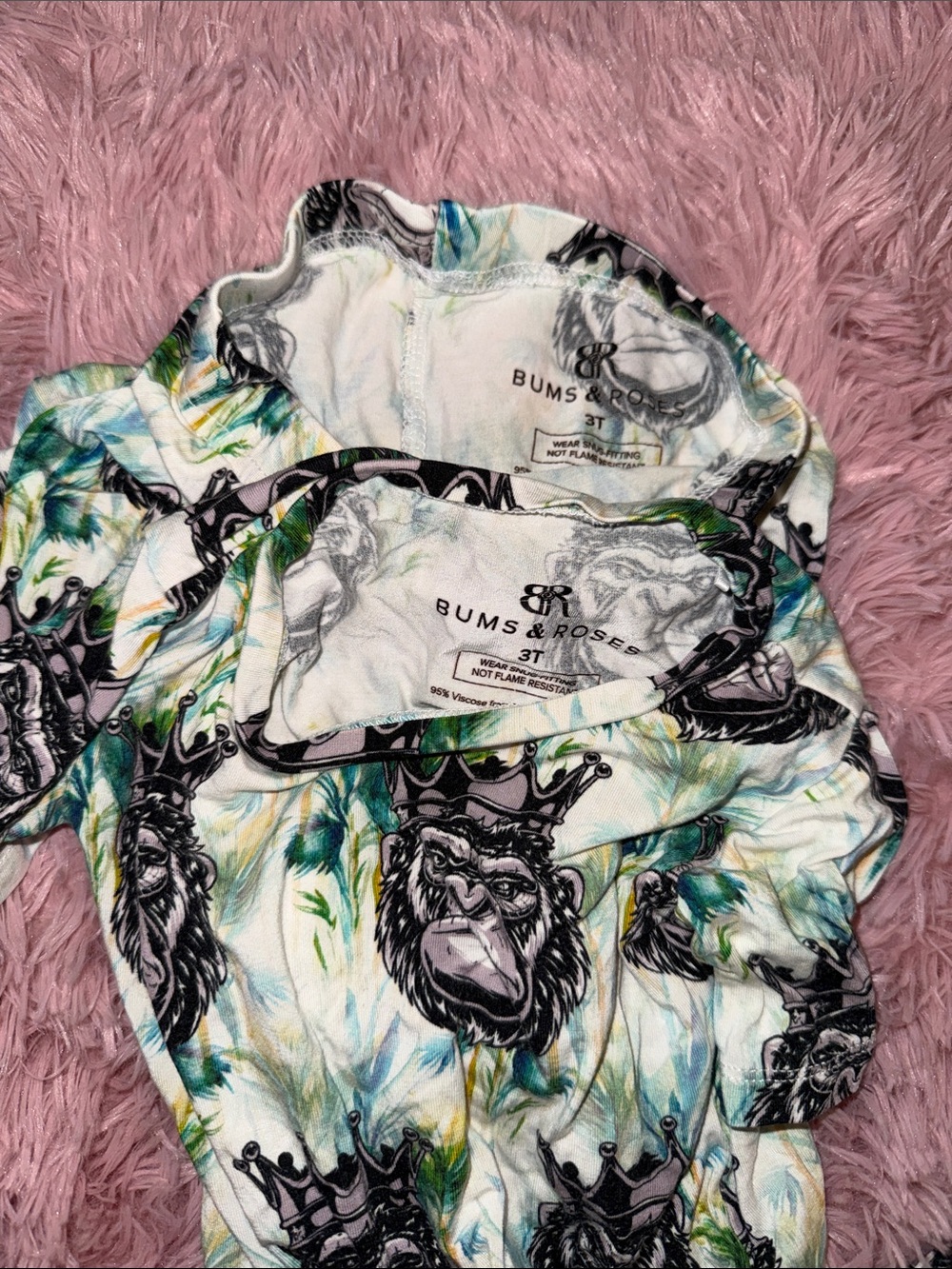 Toddler Bums & Roses Pajamas - Picture 3 of 3